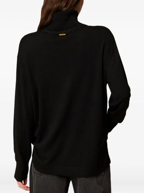 TWINSET turtle neck sweater - Black