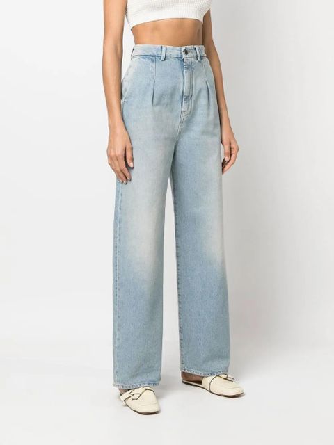 LouLou de Saison high-waist wide-leg jeans - Blue