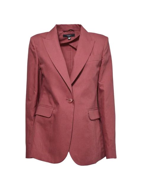 Weekend Max Mara notched-lapel flap-pocket blazer - Pink - zdjęcie produktu nr 1