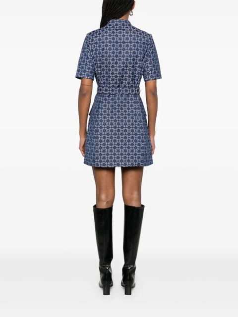 Givenchy Monogram 72 denim mini dress - Blue