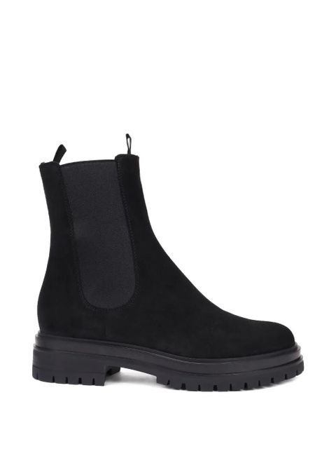 Gianvito Rossi pull-on suede chelsea boots - Black - zdjęcie produktu nr 1