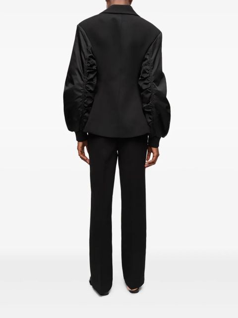 GANNI contrast-sleeve blazer - Black - zdjęcie produktu nr 2