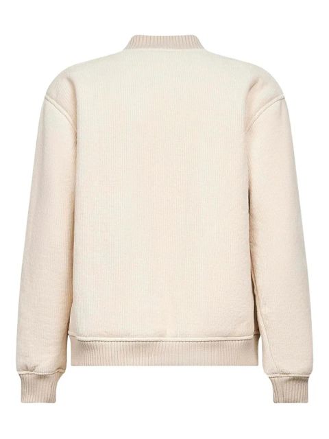 MC2 Saint Barth ribbed embroidered bomber jacket - Neutrals - zdjęcie produktu nr 2