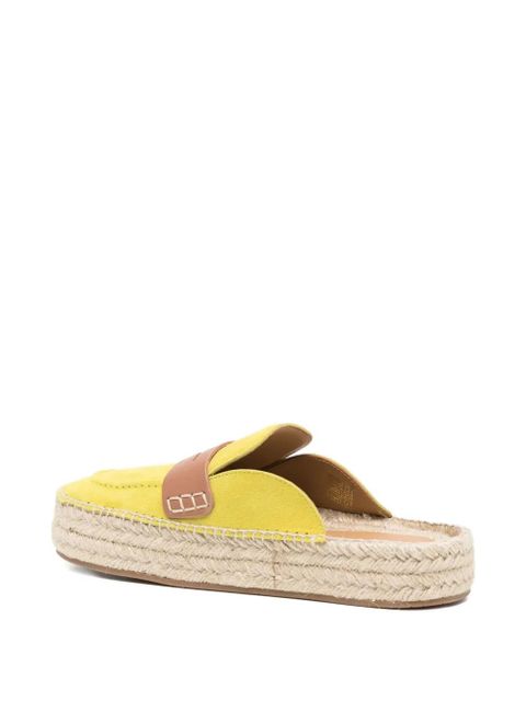 JW Anderson suede flat espadrilles - Yellow