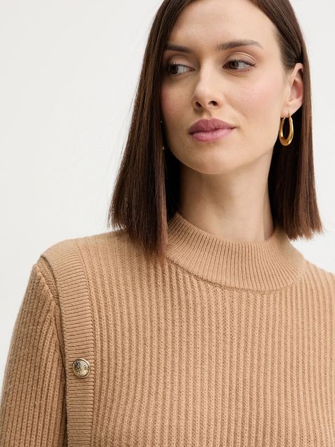 Morgan sukienka kolor beżowy mini prosta RMCOOL