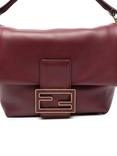 FENDI small Mamma Baguette leather tote bag - Red