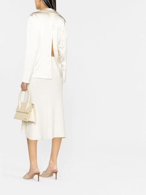 Jacquemus Notte logo plaque blouse - Neutrals