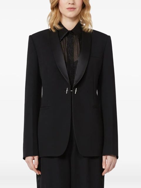 Max Mara Giselle shawl-lapel embellished blazer - Black