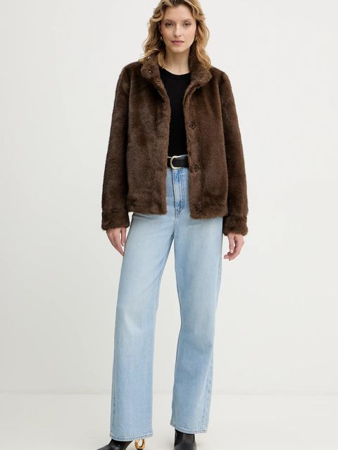 Guess kurtka LUNA kolor brązowy przejściowa W5BL64 W3920