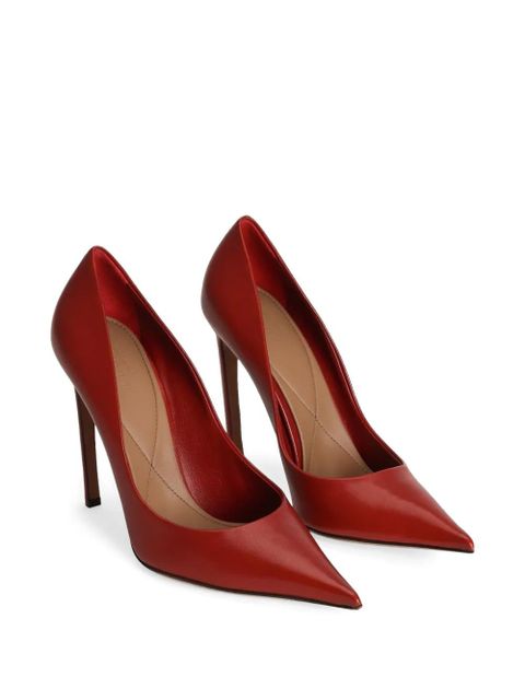 Dolce & Gabbana 100mm leather pumps - Red - zdjęcie produktu nr 2