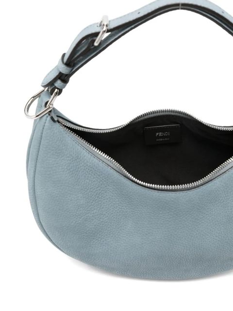 FENDI small Fendigraphy leather tote bag - Blue