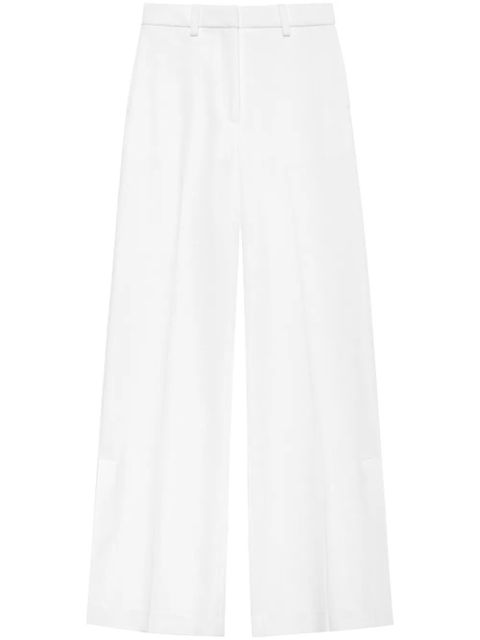 ANINE BING Lyra pressed-crease tailored trousers - White - zdjęcie produktu nr 1