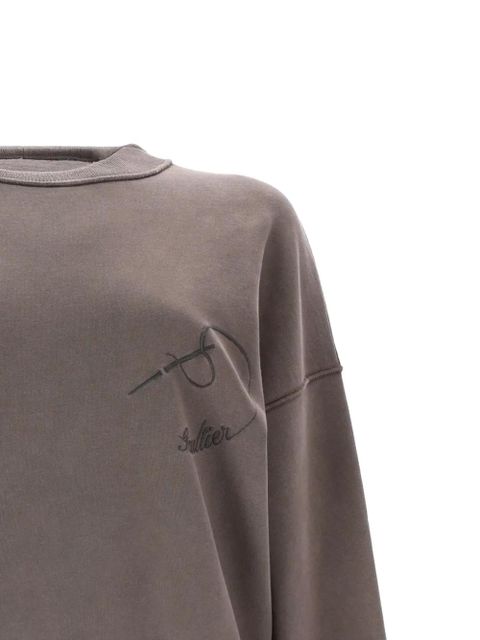 Jean Paul Gaultier long-sleeve embroidered sweatshirt - Grey - zdjęcie produktu nr 2
