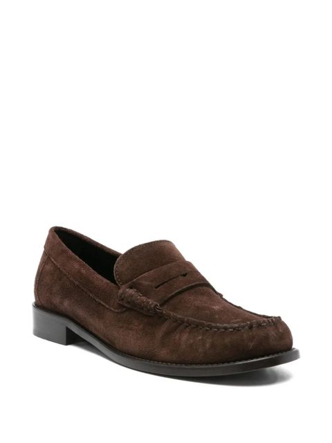 Paris Texas penny-strap suede loafers - Brown - zdjęcie produktu nr 2
