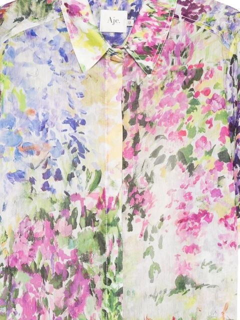 Aje Adina floral shirt - Pink