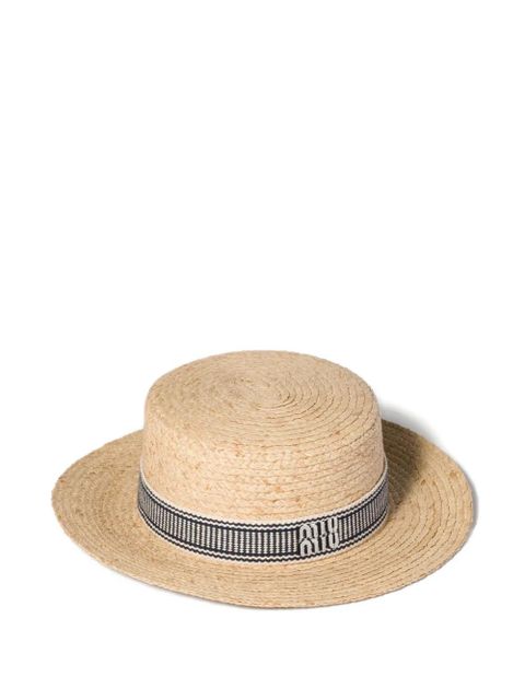 Miu Miu raffia hat - Neutrals - zdjęcie produktu nr 1