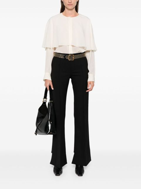 Chloé wool flared trousers - Black