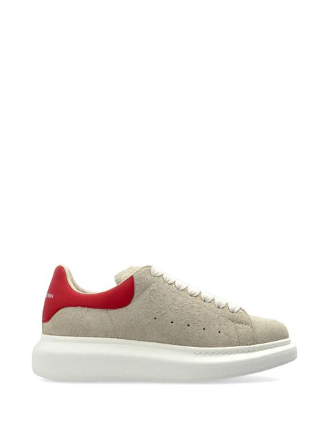 Alexander McQueen Oversized lace-up suede sneakers - Neutrals - zdjęcie produktu nr 1