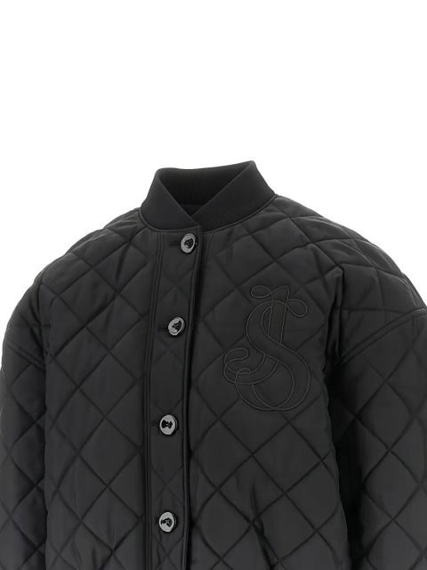 Jil Sander quilted monogram bomber jacket - Black - zdjęcie produktu nr 2
