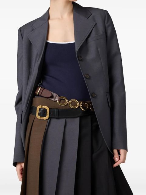 Miu Miu open-back swimsuit - Blue