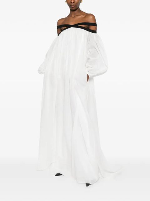 TOM FORD black-detail maxi dress - White - zdjęcie produktu nr 2