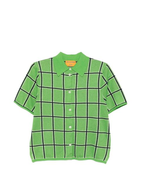 Guest In Residence plaid collared shirt - Green - zdjęcie produktu nr 1