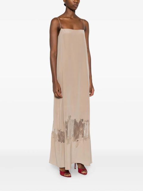 STAUD lace-trimmed slip dress - Neutrals - zdjęcie produktu nr 2