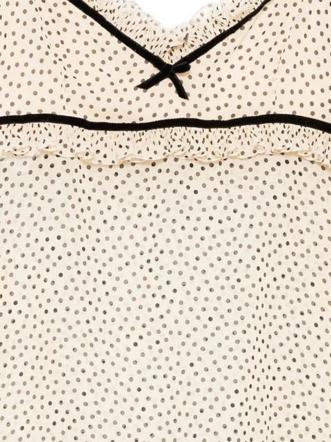 Valentino Garavani polka dot camisole - Neutrals