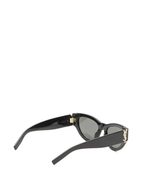 Saint Laurent thick frame monogram sunglasses - Black - zdjęcie produktu nr 2