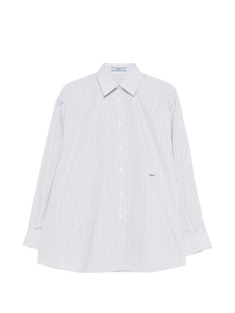 Prada striped buttoned shirt - White