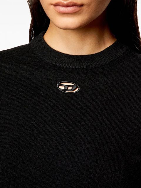 Diesel M-Arga logo-embroidered top - Black