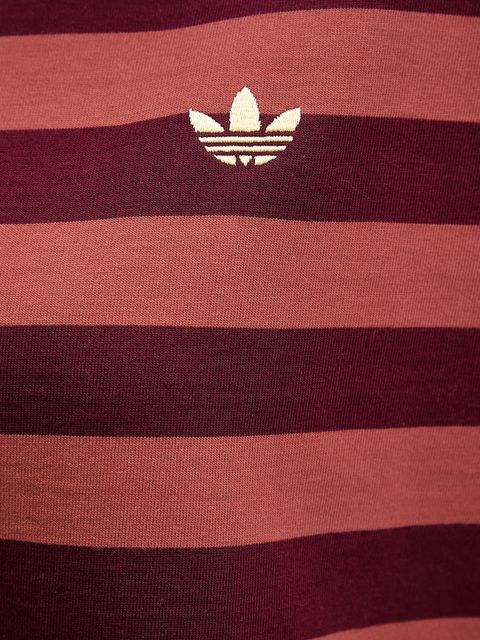 adidas Originals t-shirt bawełniany STRIPED SS TEE damski kolor pomarańczowy KF2320