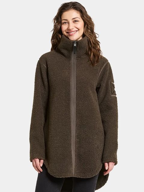 Didriksons bluza polarowa UMI kolor brązowy gładka 505941 - zdjęcie produktu nr 1