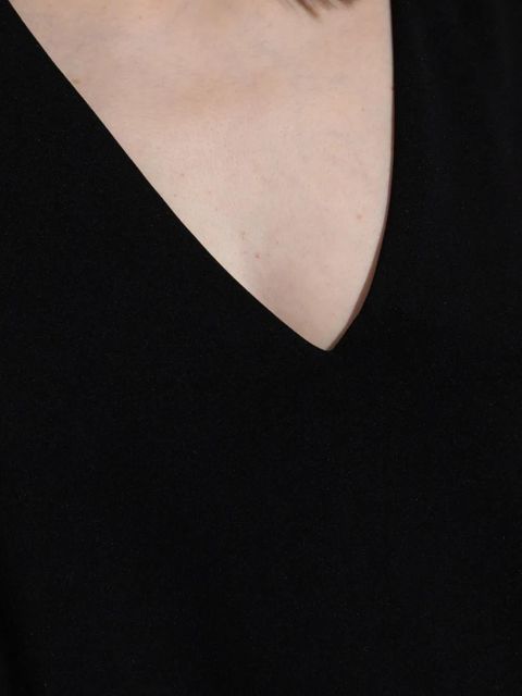 Sportmax V-neck sleeveless dress - Black