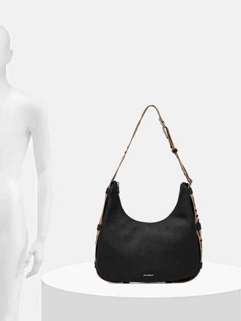 Coccinelle torebka skórzana RAQUEL kolor czarny E1.SQ0.13.01.01