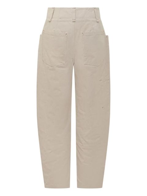 ISABEL MARANT Oumaya high-waisted pocket trousers - Neutrals - zdjęcie produktu nr 2