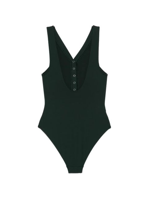 ERES button v-neck swimsuit - Green - zdjęcie produktu nr 2