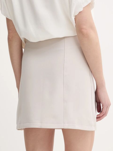 Answear.LAB spódnica kolor beżowy mini ołówkowa