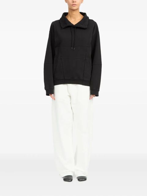 MM6 Maison Margiela pointed-collar hoodie - Black