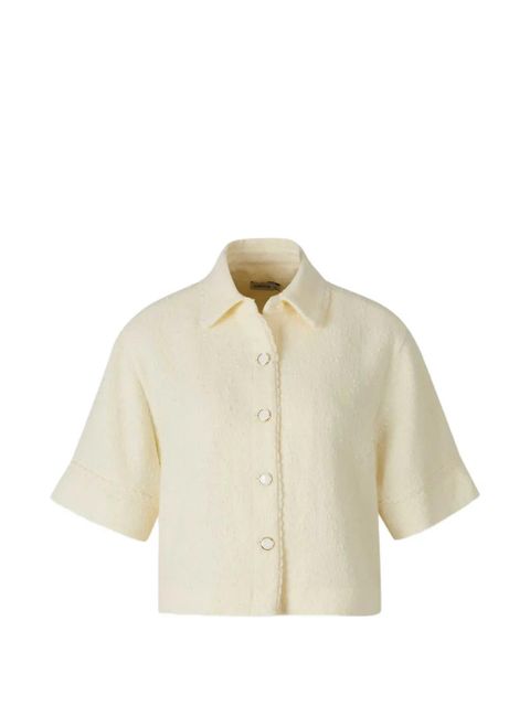 Simkhai bouclé-knit cropped shirt - Neutrals - zdjęcie produktu nr 1