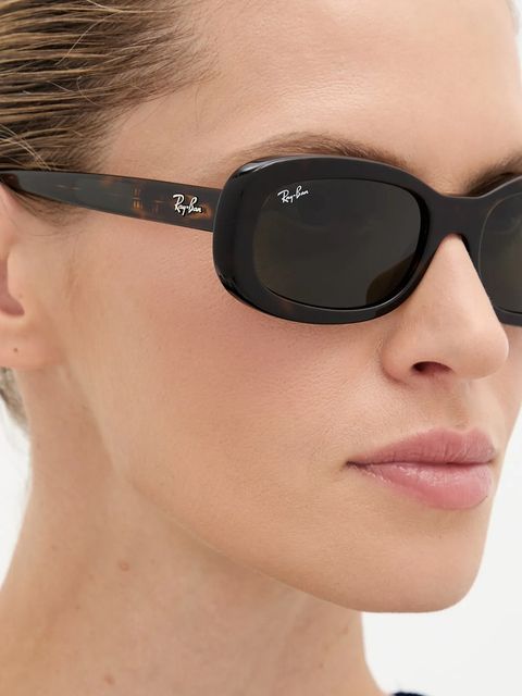 Ray-Ban okulary przeciwsłoneczne damskie kolor czarny 0RB2221