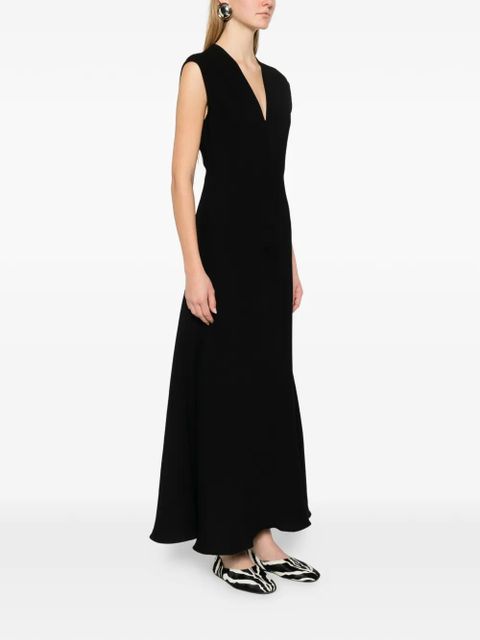 Sportmax SPXPECORA V-neck maxi dress - Black