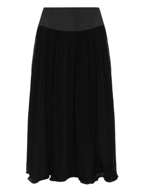 Posse Solene gathered maxi skirt - Black - zdjęcie produktu nr 1