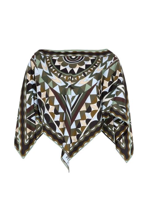 PUCCI geometric-print blouse - Green - zdjęcie produktu nr 2