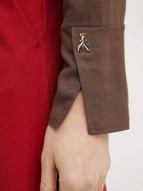 Patrizia Pepe koszula z domieszką lnu