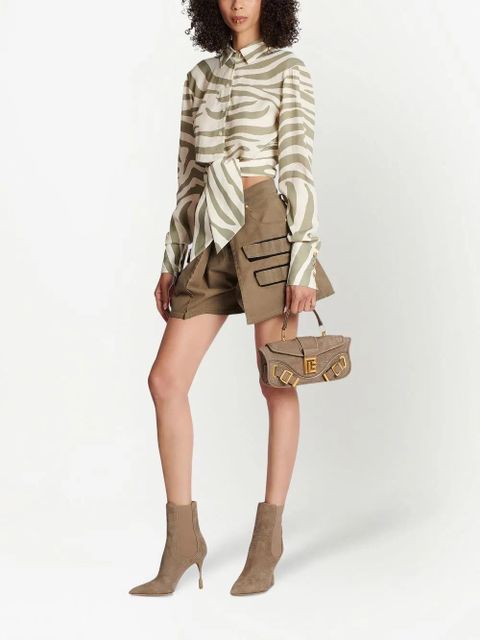 Balmain animal-print tie-waist shirt - Neutrals - zdjęcie produktu nr 2