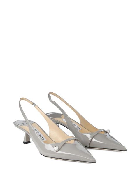 Jimmy Choo Amita pearl pointed pumps - Grey
