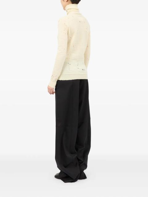 MM6 Maison Margiela Numbers-motif sweater - Neutrals