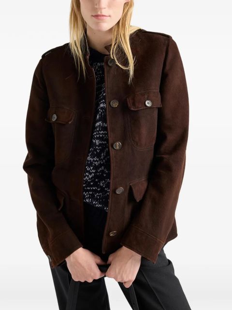 Prada suede jacket - Brown