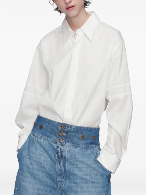 Maison Margiela cotton poplin shirt - White